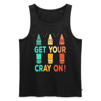 Grundschule Lehrer Kindergarten Erzieherin - Männer Premium Bio Tank Top - Schwarz - Vorne - Michal (187cm)
