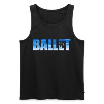 Ballet Danseuse Danse Ballerine - Débardeur bio Premium Homme - noir - Devant - Michal (187cm)