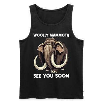 Ich mag halt einfach Mammuts Mammut - Männer Premium Bio Tank Top - Schwarz - Vorne - Michal (187cm)