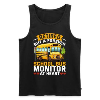 Schulbusfahrer Busfahrer Busbegleiter - Männer Premium Bio Tank Top - Schwarz - Vorne - AI Model Male 178 light (178cm)
