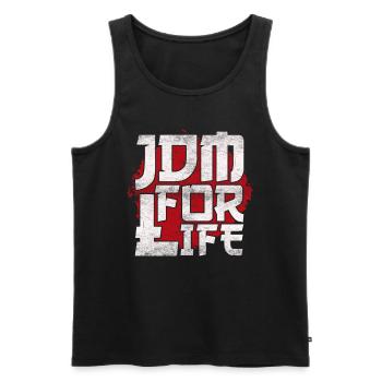 JDM For Life Motorsport Auto Tuning Automotive - Men's Premium Organic Tank Top - black - Front - Michal (187cm)
