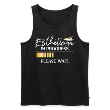 Cute Licensed Esthetician Skincare - Männer Premium Bio Tank Top - Schwarz - Vorne - Michal (187cm)