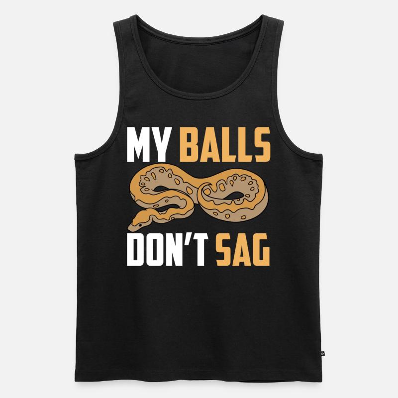 Kugelpython Schlange - Männer Premium Bio Tank Top - Schwarz