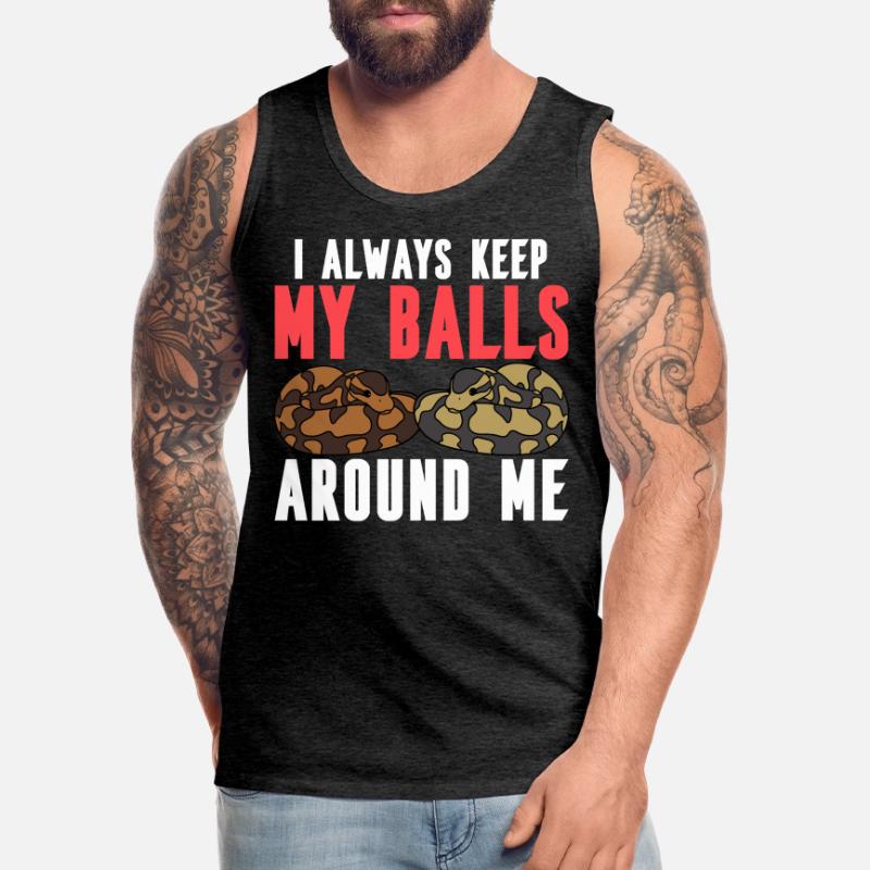 Kugelpython Schlange Männer Premium Bio Tank Top