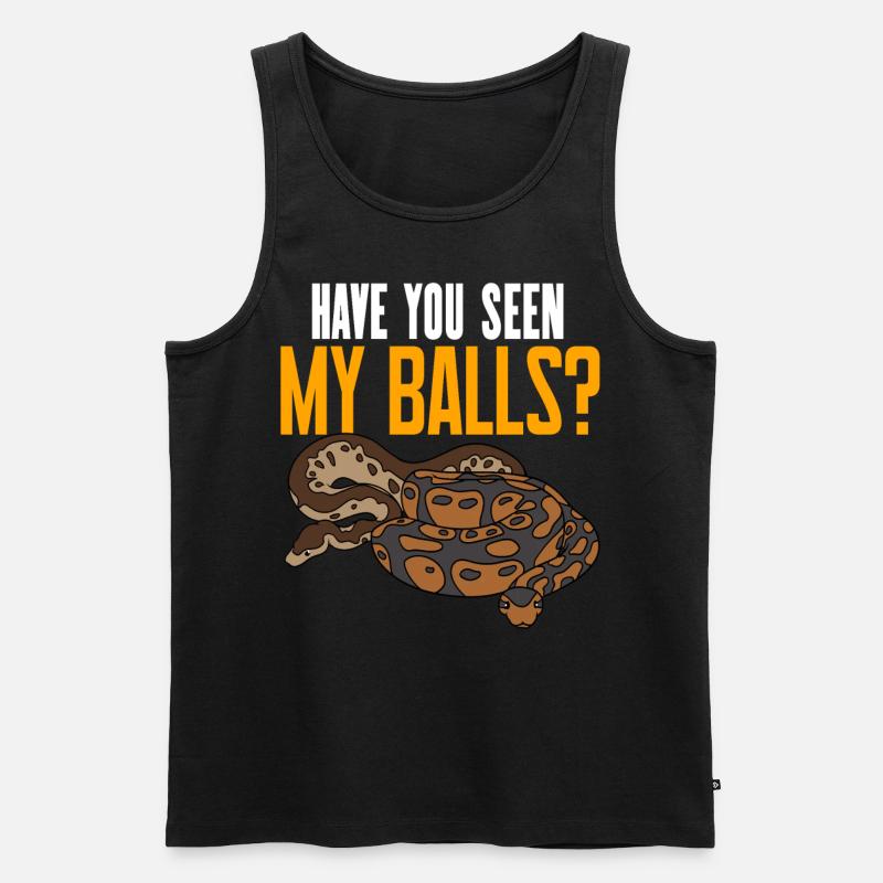 Serpent python royal - Débardeur bio Premium Homme - noir