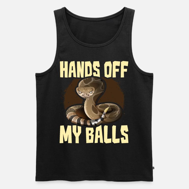 Serpent python royal - Débardeur bio Premium Homme - noir