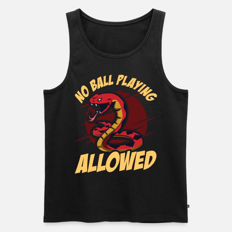 Kugelpython Schlange - Männer Premium Bio Tank Top - Schwarz