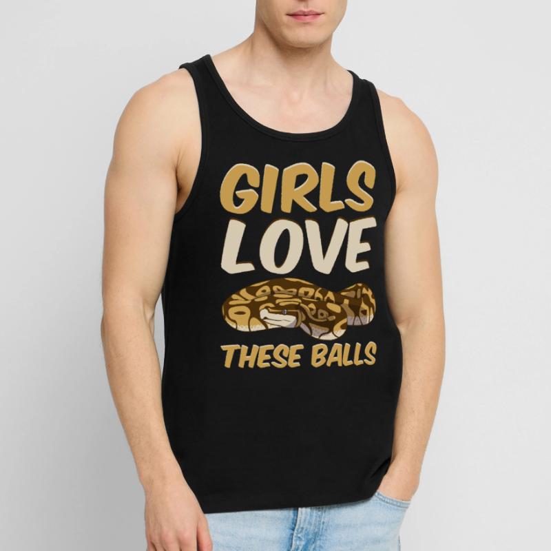 Ball Python Snake Men's Premium Organic Tank Top