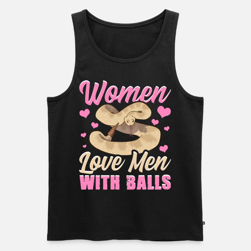 Ball python snake - Men's Premium Organic Tank Top - black