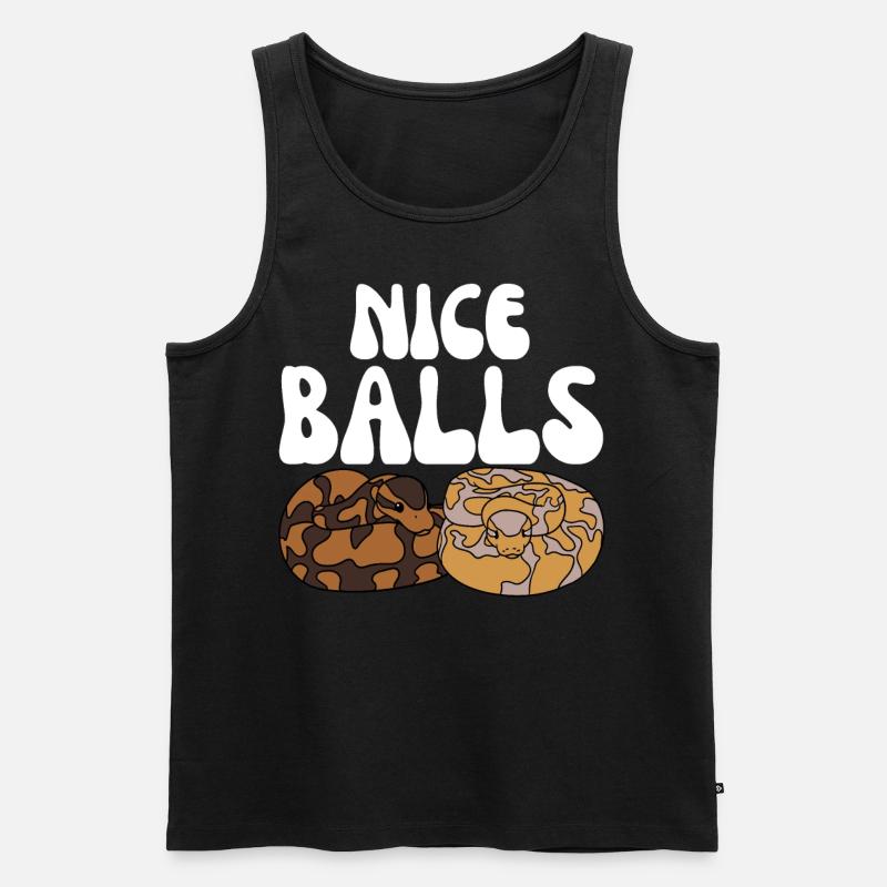 Ball Python Snake - Men's Premium Organic Tank Top - black