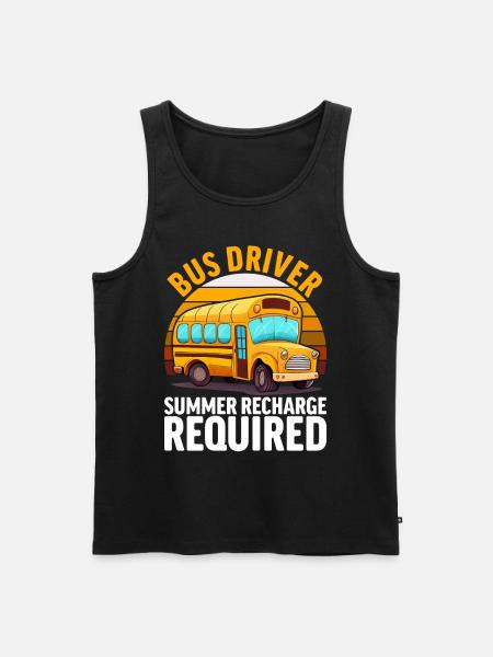 Schulbusfahrer Busfahrer Busbegleiter - Männer Premium Bio Tank Top - Schwarz