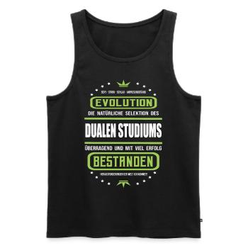 Duale Studium überragend und mit Erfolg bestanden - Männer Premium Bio Tank Top - Schwarz - Vorne - AI Model Male 178 light (178cm)