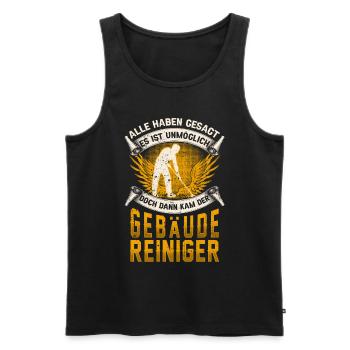 Gebäudereiniger unmöglich Fensterputzer - Männer Premium Bio Tank Top - Schwarz - Vorne - Michal (187cm)
