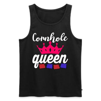 Corn Hole - Men's Premium Organic Tank Top - black - Front - Michal (187cm)
