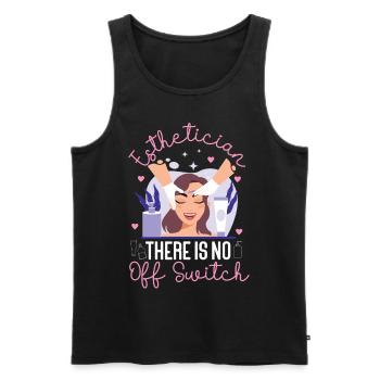 Cute Licensed Esthetician Skincare - Männer Premium Bio Tank Top - Schwarz - Vorne - Michal (187cm)