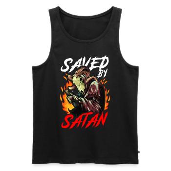 Lustiger Satanismus Satanisch - Männer Premium Bio Tank Top - Schwarz - Vorne - AI Model Male 178 light (178cm)