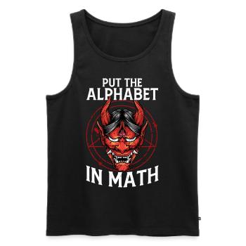 Lustiger Satanismus Satanisch Satan - Männer Premium Bio Tank Top - Schwarz - Vorne - AI Model Male 178 light (178cm)