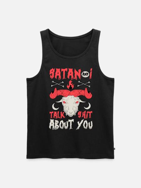 Funny Satanism Satanic - Men's Premium Organic Tank Top - black