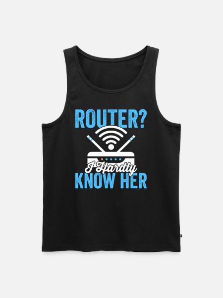 Netzwerktechniker Router Administrator Engineering - Männer Premium Bio Tank Top - Schwarz