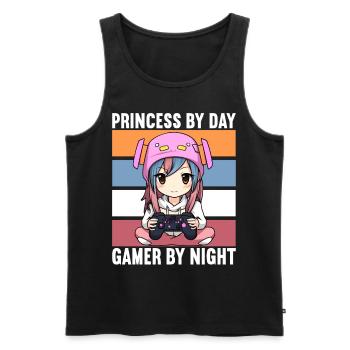 Gaming Console PC Gamer Girl Gamer Girl - Men's Premium Organic Tank Top - black - Front - AI Model Male 178 light (178cm)
