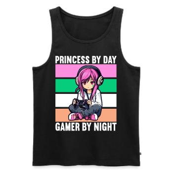 Gaming Console PC Gamer Girl Gamer Girl - Men's Premium Organic Tank Top - black - Front - AI Model Male 178 light (178cm)