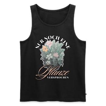Nur noch eine Pflanze Versprochen: Naturfreunde - Männer Premium Bio Tank Top - Schwarz - Vorne - Michal (187cm)