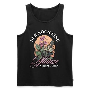 Nur noch eine Pflanze Versprochen: Naturfreunde - Männer Premium Bio Tank Top - Schwarz - Vorne - Michal (187cm)