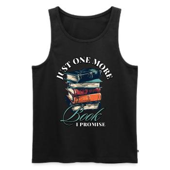 Encore un livre que je promets: Bookworms Design - Débardeur bio Premium Homme - noir - Devant - Michal (187cm)
