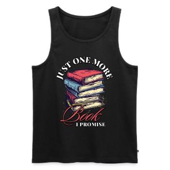 Encore un livre que je promets: Bookworms Design - Débardeur bio Premium Homme - noir - Devant - Michal (187cm)