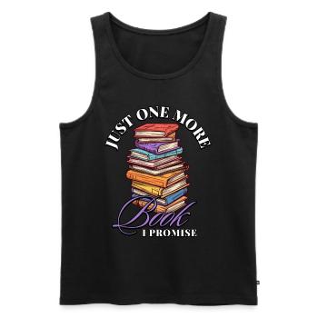 Encore un livre que je promets: Bookworms Design - Débardeur bio Premium Homme - noir - Devant - Michal (187cm)