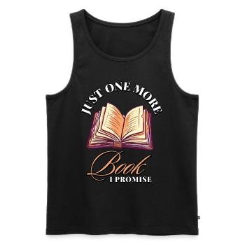 Encore un livre que je promets: Bookworms Design - Débardeur bio Premium Homme - noir - Devant - Michal (187cm)