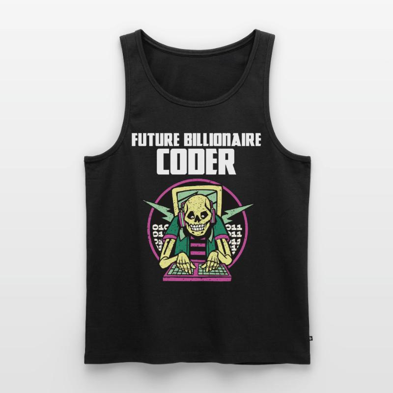 Future billionaire coder Men's Premium Organic Tank Top