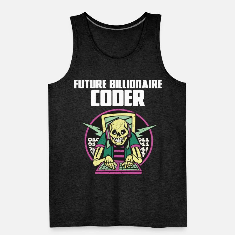 Future billionaire coder Men's Premium Organic Tank Top