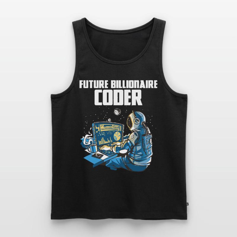 Future billionaire coder Men's Premium Organic Tank Top