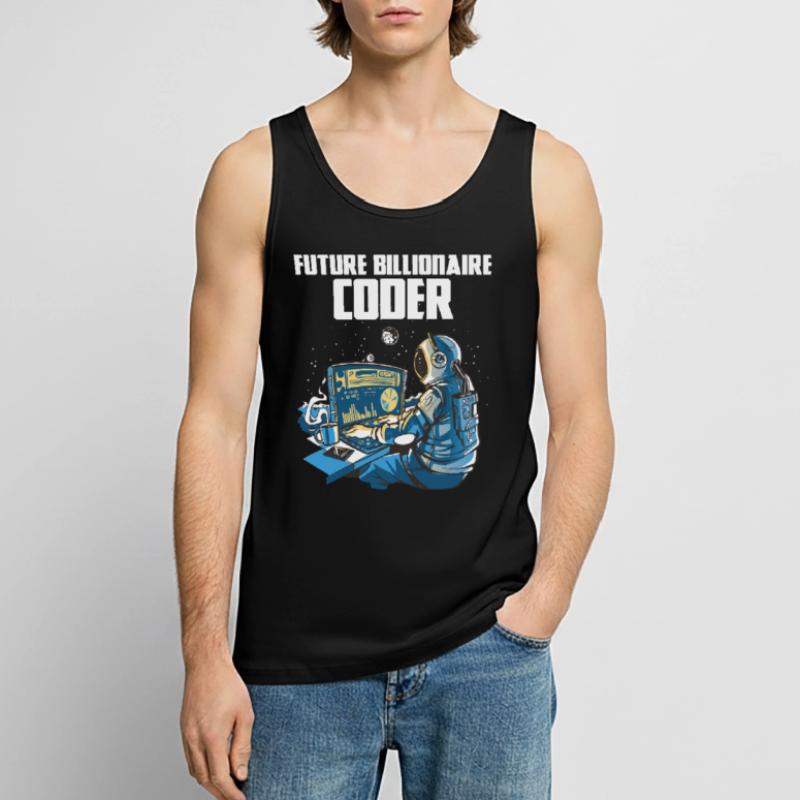 Future billionaire coder Men's Premium Organic Tank Top