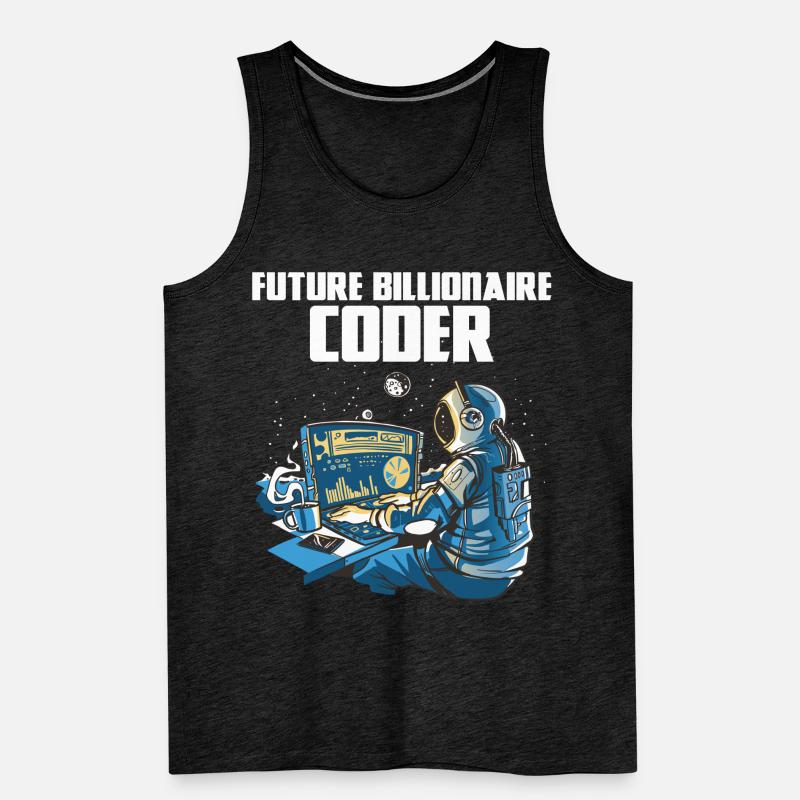 Future billionaire coder Men's Premium Organic Tank Top
