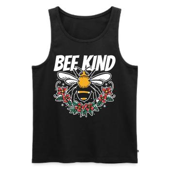 Bee Kind Bienenfreund Imker Bienenzüchter Honig - Männer Premium Bio Tank Top - Schwarz - Vorne - AI Model Male 178 light (178cm)