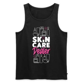 Cute Licensed Esthetician Skincare - Männer Premium Bio Tank Top - Schwarz - Vorne - Michal (187cm)