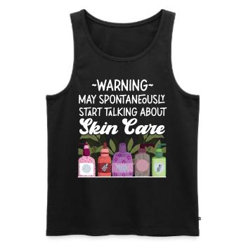 Cute Licensed Esthetician Skincare - Männer Premium Bio Tank Top - Schwarz - Vorne - Michal (187cm)