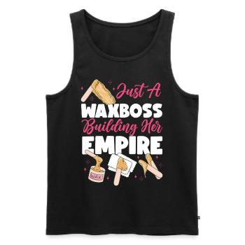 Cute Esthetician Skincare - Männer Premium Bio Tank Top - Schwarz - Vorne - Michal (187cm)