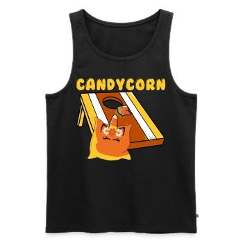 Lustiges Cornhole Corn Hole - Männer Premium Bio Tank Top - Schwarz - Vorne - AI Model Male 178 light (178cm)