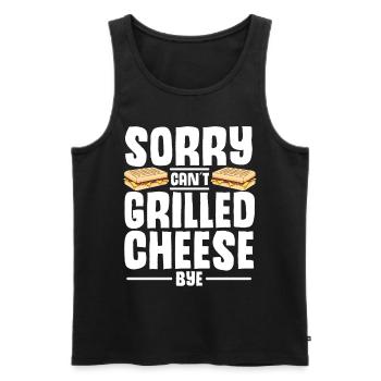 Love Grilled Cheese Men Women - Männer Premium Bio Tank Top - Schwarz - Vorne - Michal (187cm)