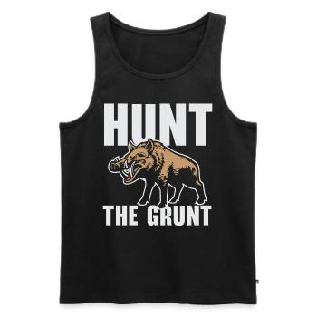 Hunt for the Grunt Wild Boar Wild Boar Hunters Sc - Men's Premium Organic Tank Top - black - Front - Michal (187cm)
