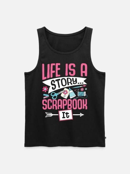 Scrapbooking Scrapbooker - Men's Premium Organic Tank Top - black