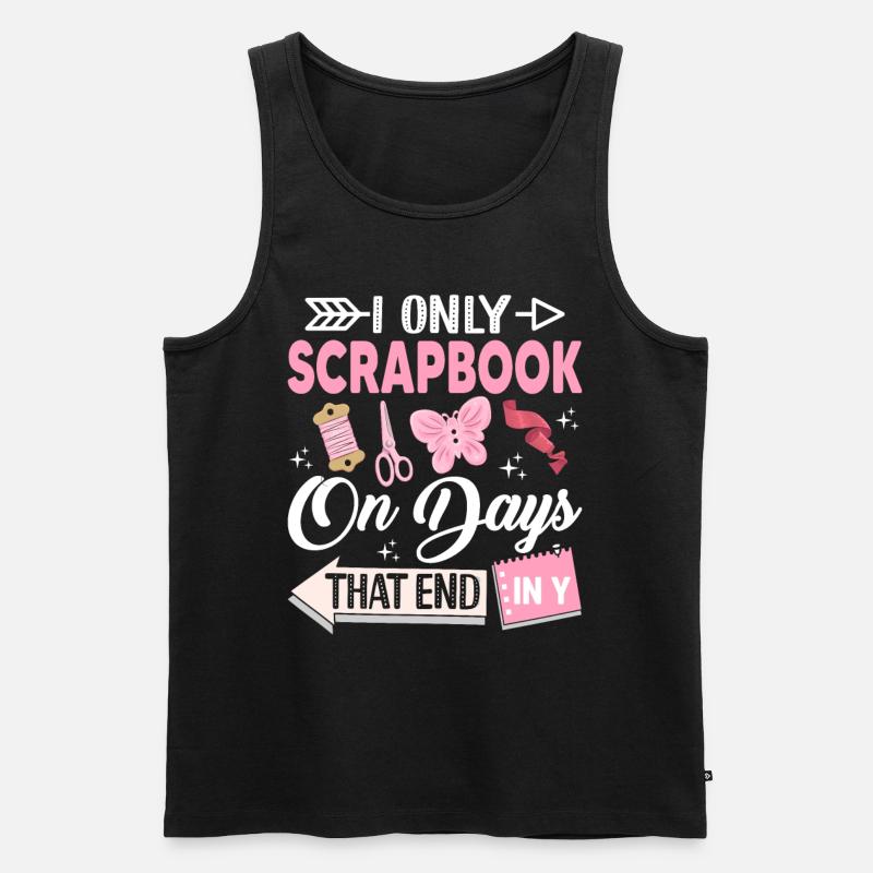 Scrapbooking Scrapbooker - Männer Premium Bio Tank Top - Schwarz