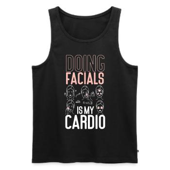 Cute Licensed Esthetician Skincare - Männer Premium Bio Tank Top - Schwarz - Vorne - Michal (187cm)