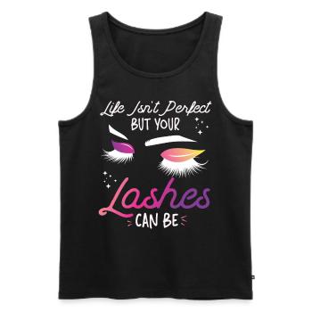 Esthetician Skincare Beautician - Männer Premium Bio Tank Top - Schwarz - Vorne - Michal (187cm)