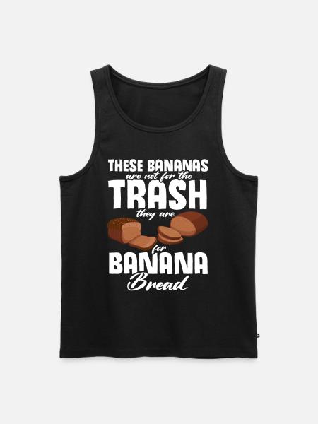 Funny Banana Bread Baking Apparel - Men's Premium Organic Tank Top - black