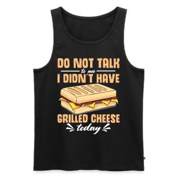 Love Grilled Cheese Men Women - Männer Premium Bio Tank Top - Schwarz - Vorne - Michal (187cm)