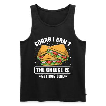 Love Grilled Cheese Men Women - Männer Premium Bio Tank Top - Schwarz - Vorne - Michal (187cm)